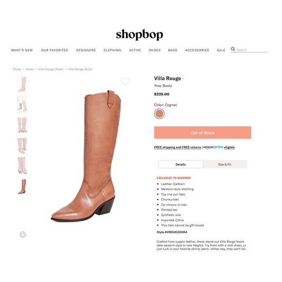 Villa Rouge Womens Ynez Knee High Calf Skin Boots - Picture 6 of 8